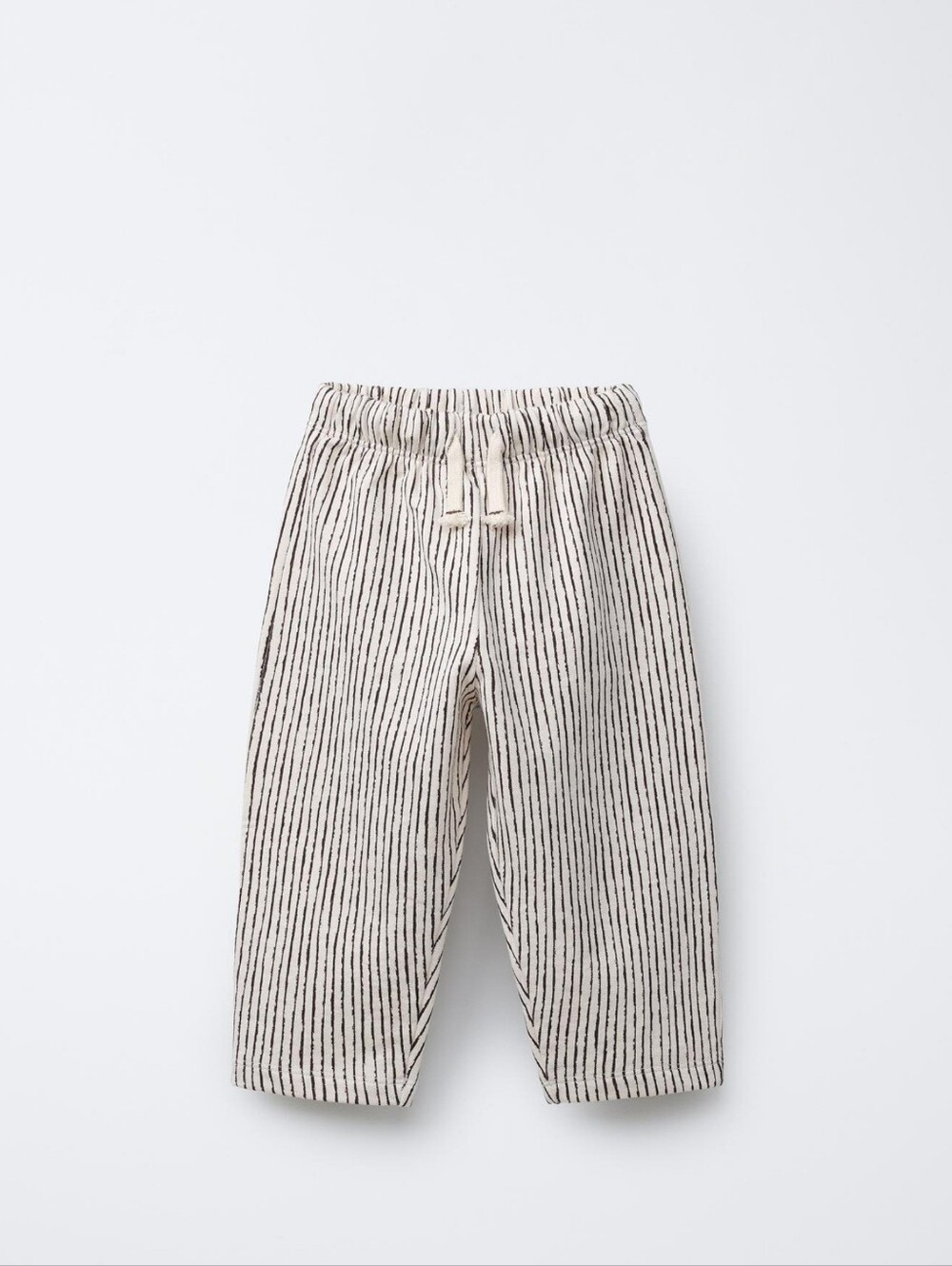 Zara Striped Fleece Straight Leg